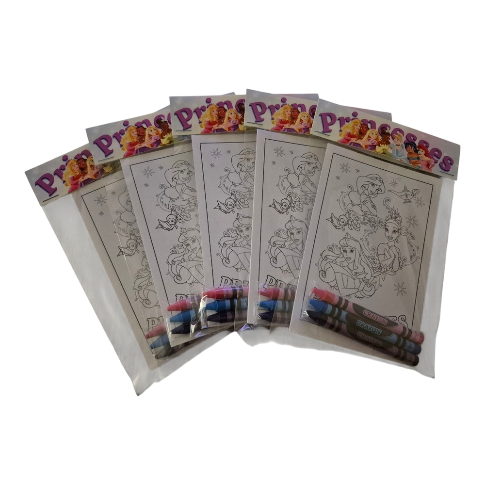 Princess Coloring Book Set with Crayons